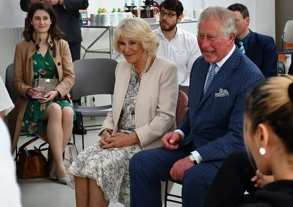 Prince Charles and Duchess of Cornwall visited the International Rescue Committee at the Impact Hub