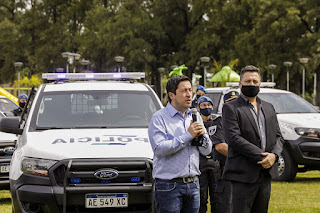 Malvinas Argentinas: Leo Nardini presentó 20 nuevos patrulleros. 001