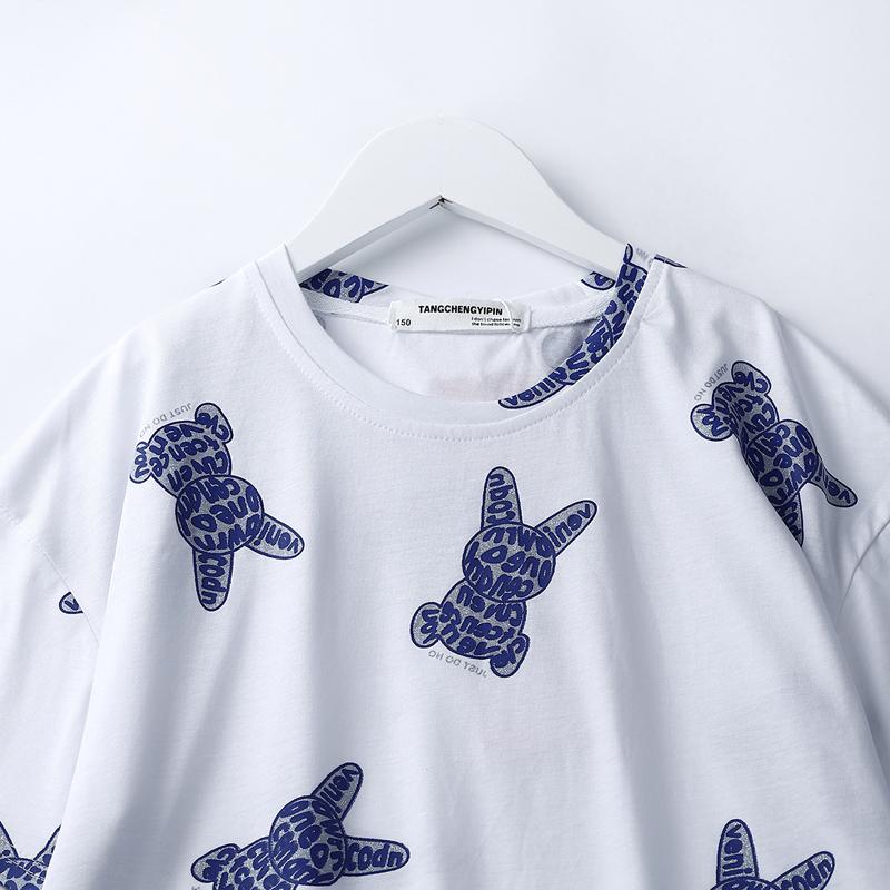 Áo Thun Bé Gái Cotton Tay Ngắn In Thú Cưng - BCOBI 157479 6 7 522