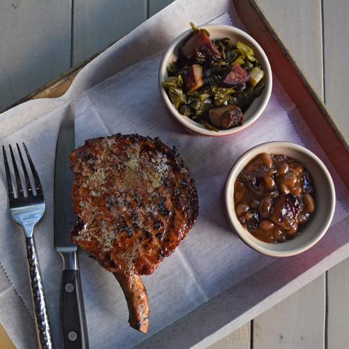 Bourbon Brown Sugar Pork Chops