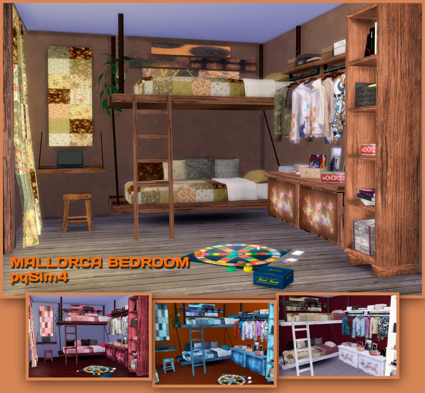 Mallorca Bedroom Sims 4 Custom Content