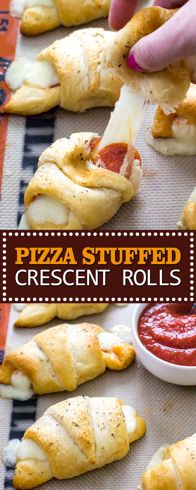 PIZZA STUFFED CRESCENT ROLLS PIZZA STUFFED CRESCENT ROLLS