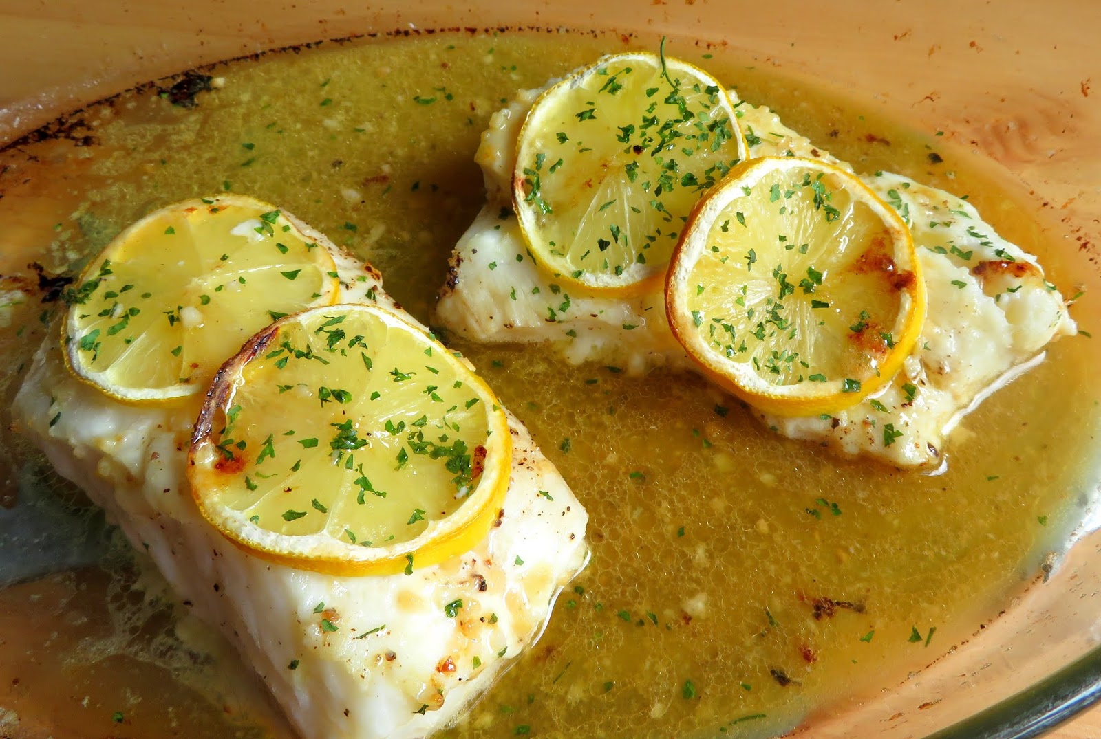 Lemon & Garlic Butter Baked Cod | The English Kitchen