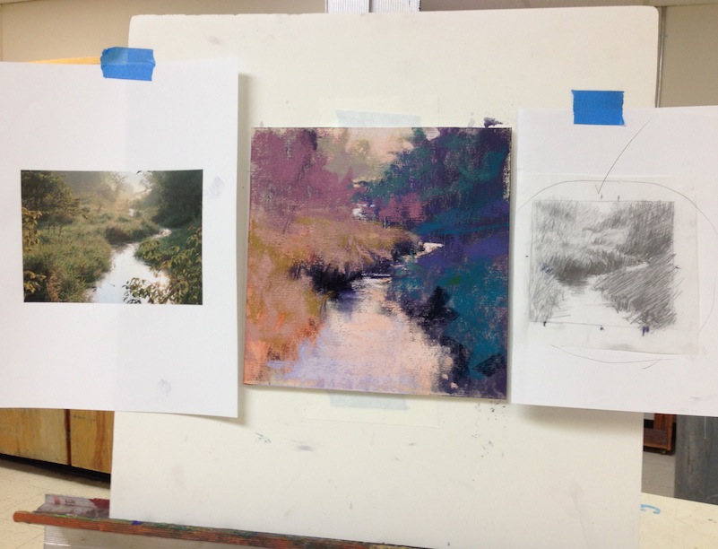 Art is the journey: Developing dynamic compositions in landscape paintings