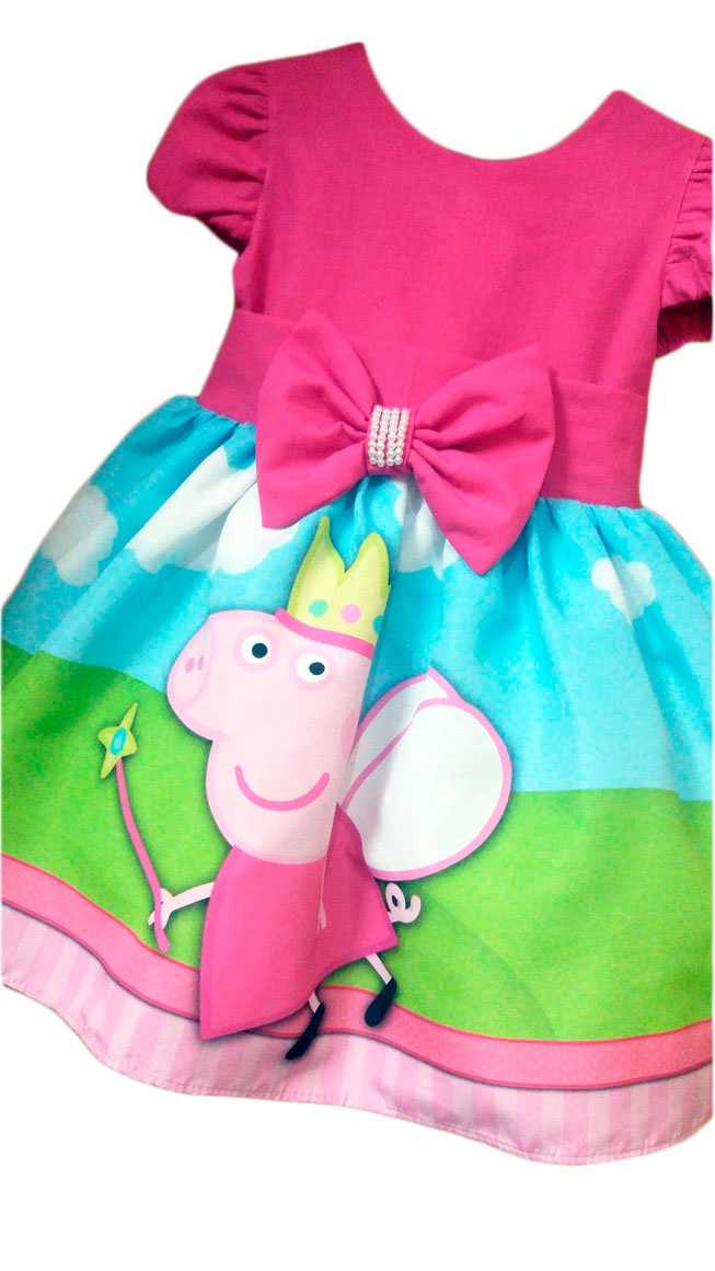 vestido da peppa pig mercado livre