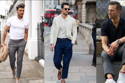 Polo shirts and trousers