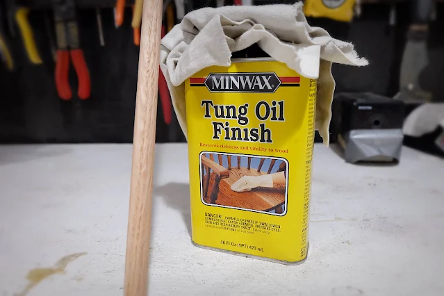 tung oil seal finish dowel pegboard pegs and plywood