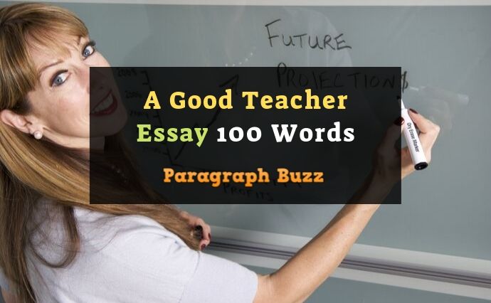 essay of 100 words on teacher