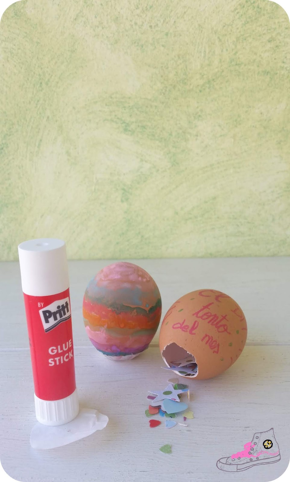 Molesto personalidad Espectacular El DIY tonto del mes - huevos con confeti | Patypeando: Un blog Muy DIY