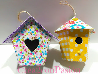 Casitas-de-pájaros-con-decopatch-Crea2conPasión