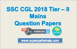 SSC CGL 2018 Tier 2 Mains Question Papers Pdf Download
