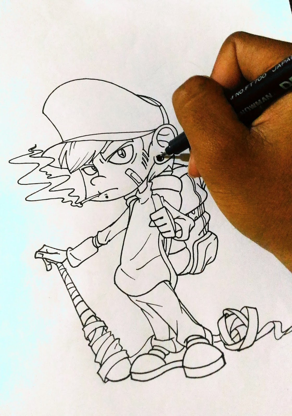 CARA GAMBAR KARAKTER DI CORELDRAW