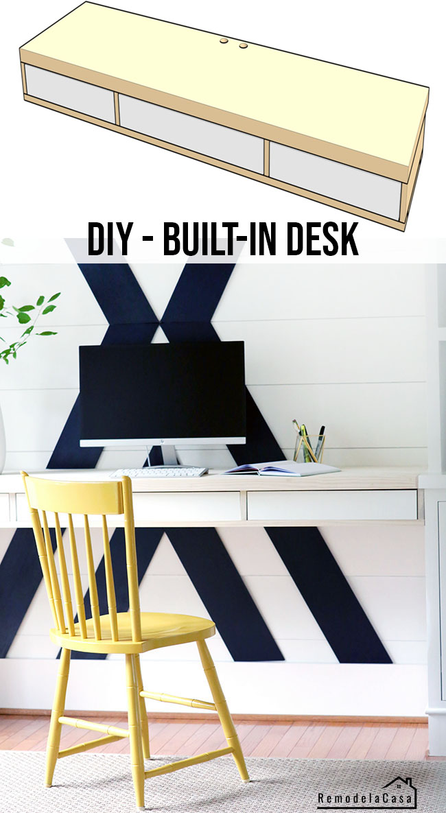 DIY - A Simple Office Desk - Remodelando la Casa