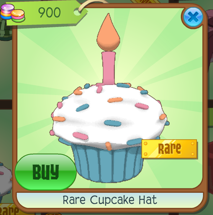 Juniper's Animal Jam Grove Rare Cupcake Hat & Old Path