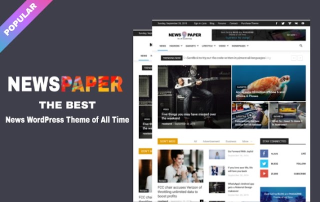 Newspaper v9.8 News Magazine WordPress NULLED Theme