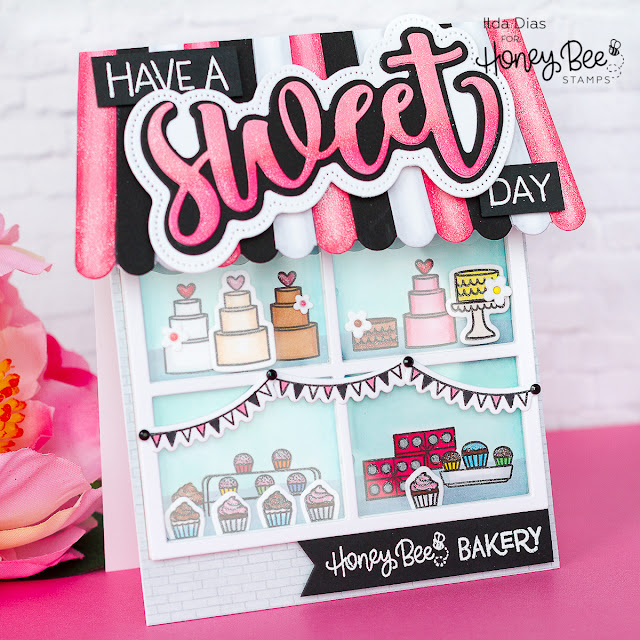 Have Sweet Day Bakery Scene Card | Honey Bee Stamps