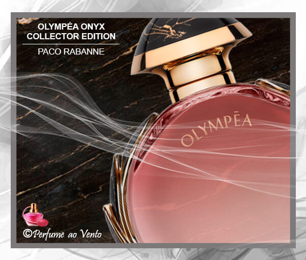 Perfume Olympéa Onyx Collector Edition 2020 de Paco Rabanne perfume ao vento, perfume, parfum, fragrância, fragrance, lançamento 2020, 2020, olympéa, olympéa onyx, paco rabanne