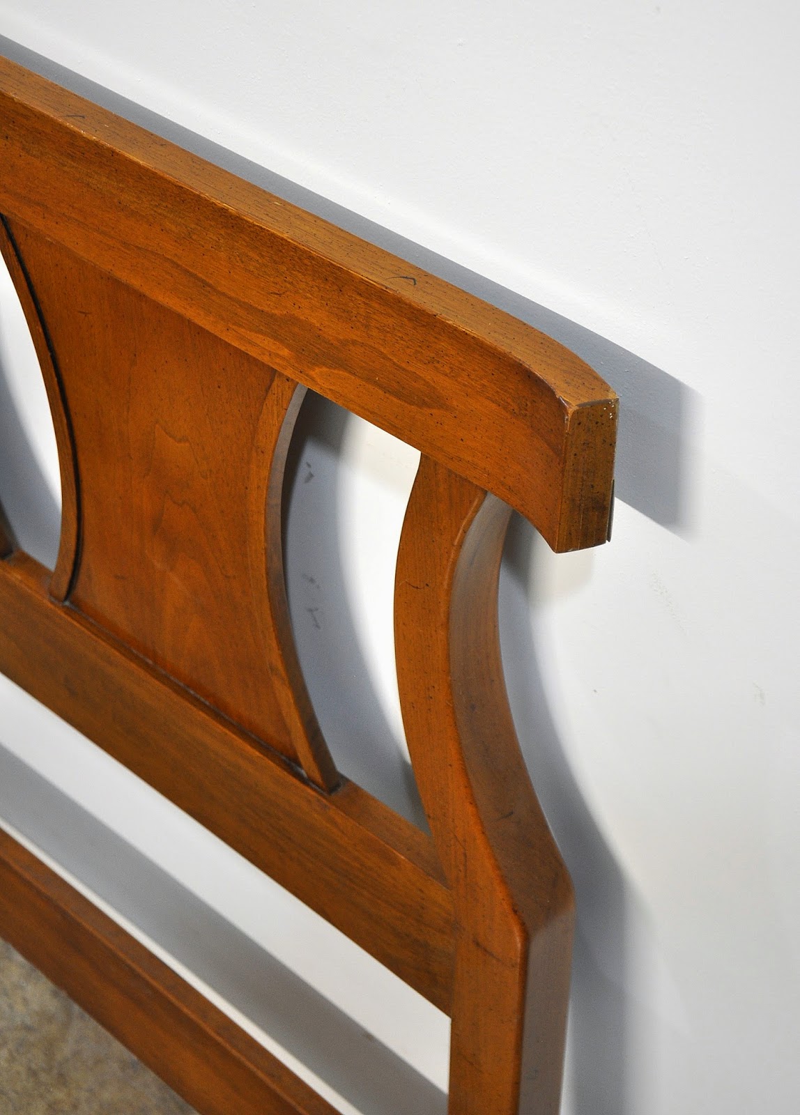 SELECT MODERN: Mid Century Modern King Headboard / Bed