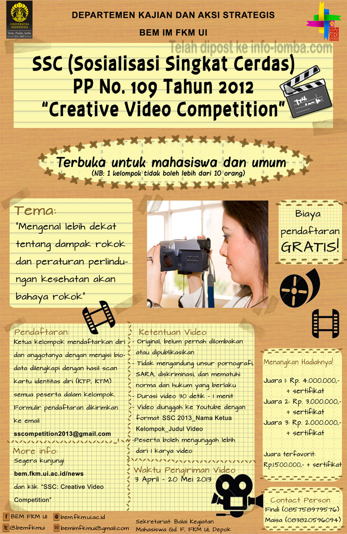 Creative Video Competition "SSC"