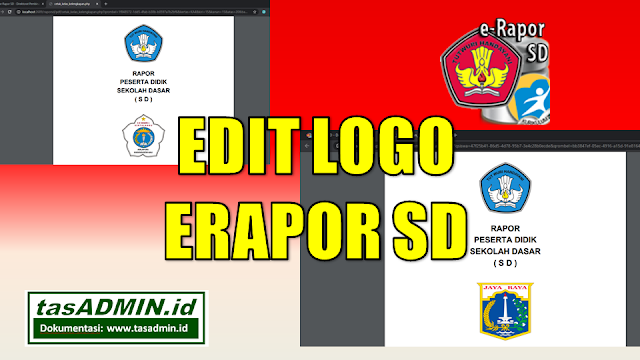 Cara ubah atau mengganti logo erapor sd