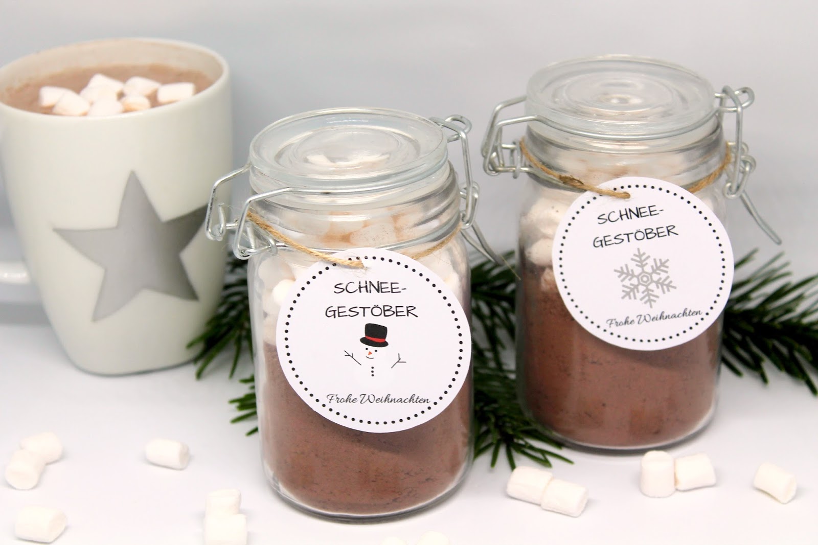 DIY Schneegestöber {mit gratis Printable} / Süßes Geschenk zu ...