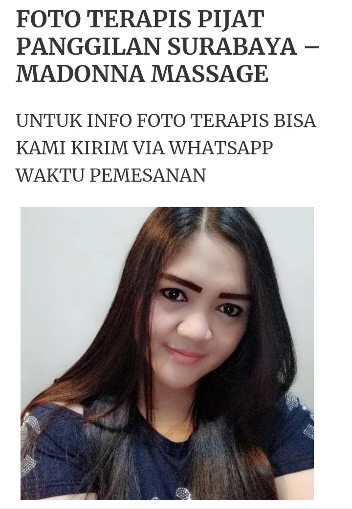 Review Pijat Pijat Panggilan Surabaya Terapis Wanita Cantik