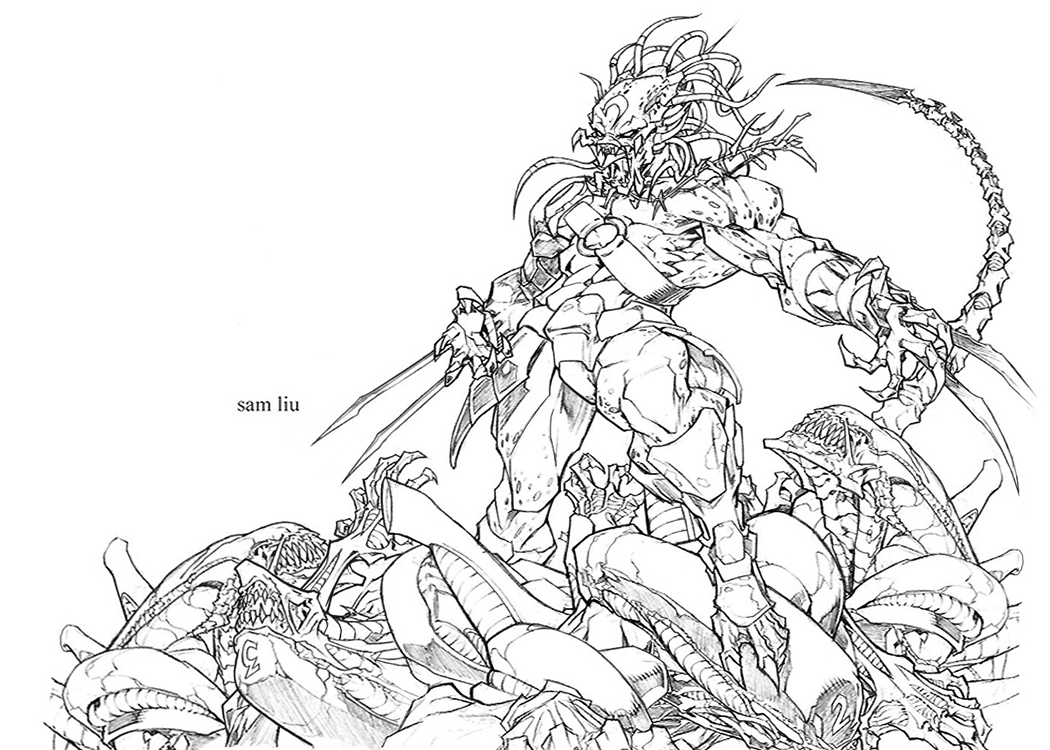 Drawangry Alien Vs Predator