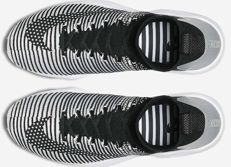 nike black and white striped shoes