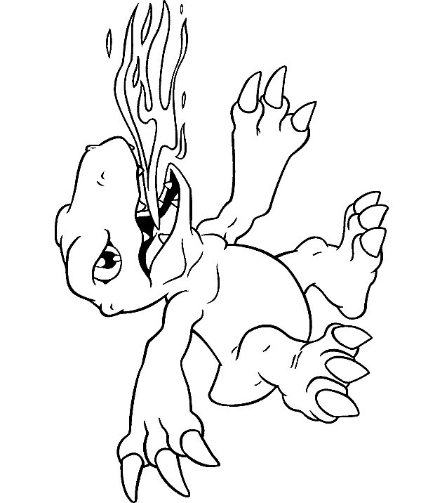 Ausmalbilder Digimon zum Ausdrucken