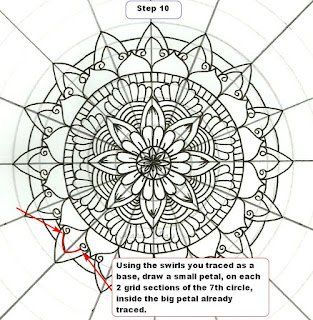 How to draw a mandala