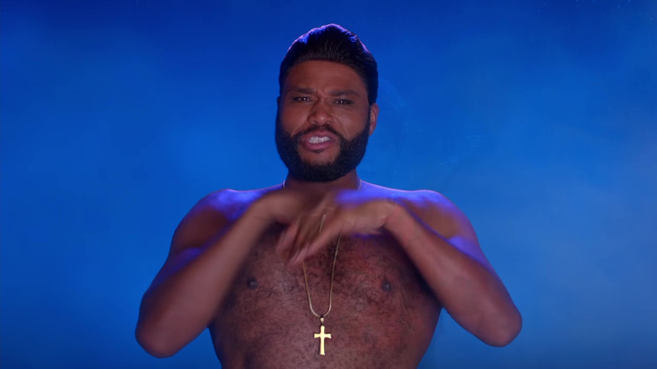 ausCAPS: Anthony Anderson shirtless in black-ish 5-04 "Purpl