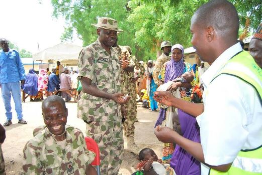 rr Photos: Nigerian Army offers free medical service to IDPs in Borno