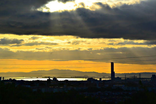 An amazing sunset view - Oriental Suites Airport Osaka Rinku
