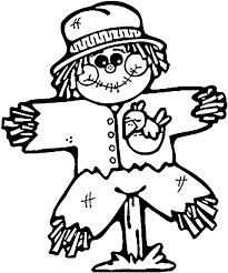 Scarecrow Coloring Page 4