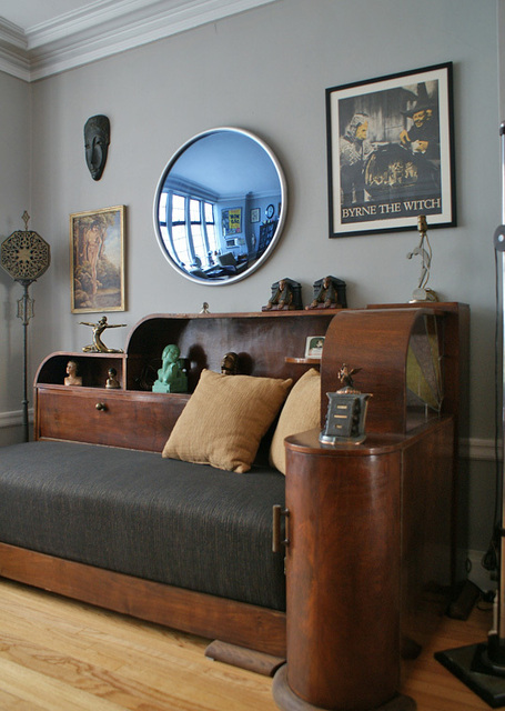 Vintage Sofa im Streamline Art Deco Stil