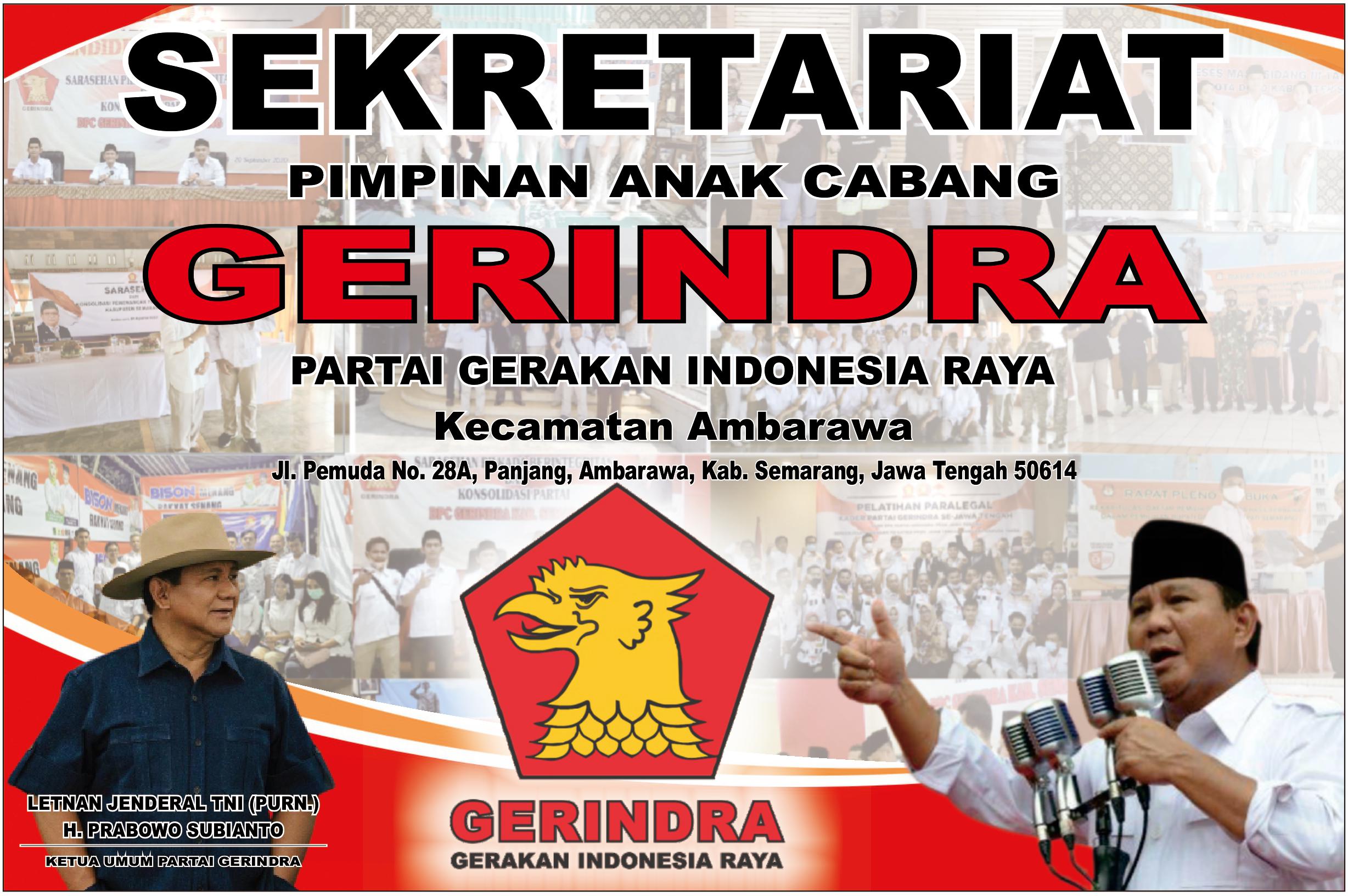 Sekretariat Partai Gerindra Ambarawa Sekretariat Partai Gerindra Ambarawa