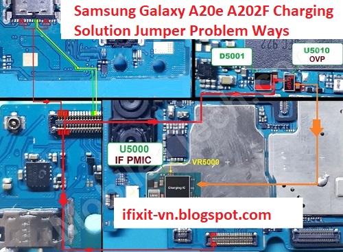 Samsung Galaxy A20e A202F Charging Solution Jumper Problem Ways