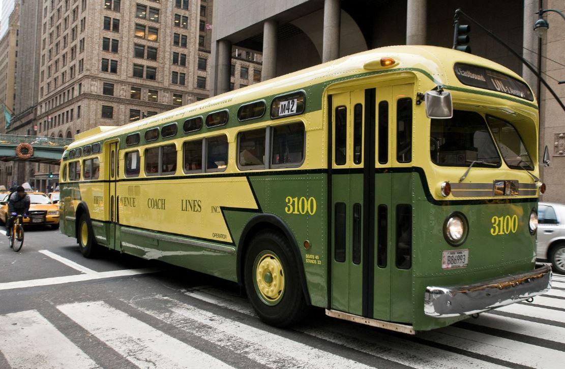 Just A Car Guy New York had vintage buses from the 1950s and 60s on