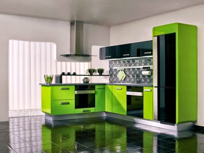 Diseños de cocinas verdes - Colores en Casa