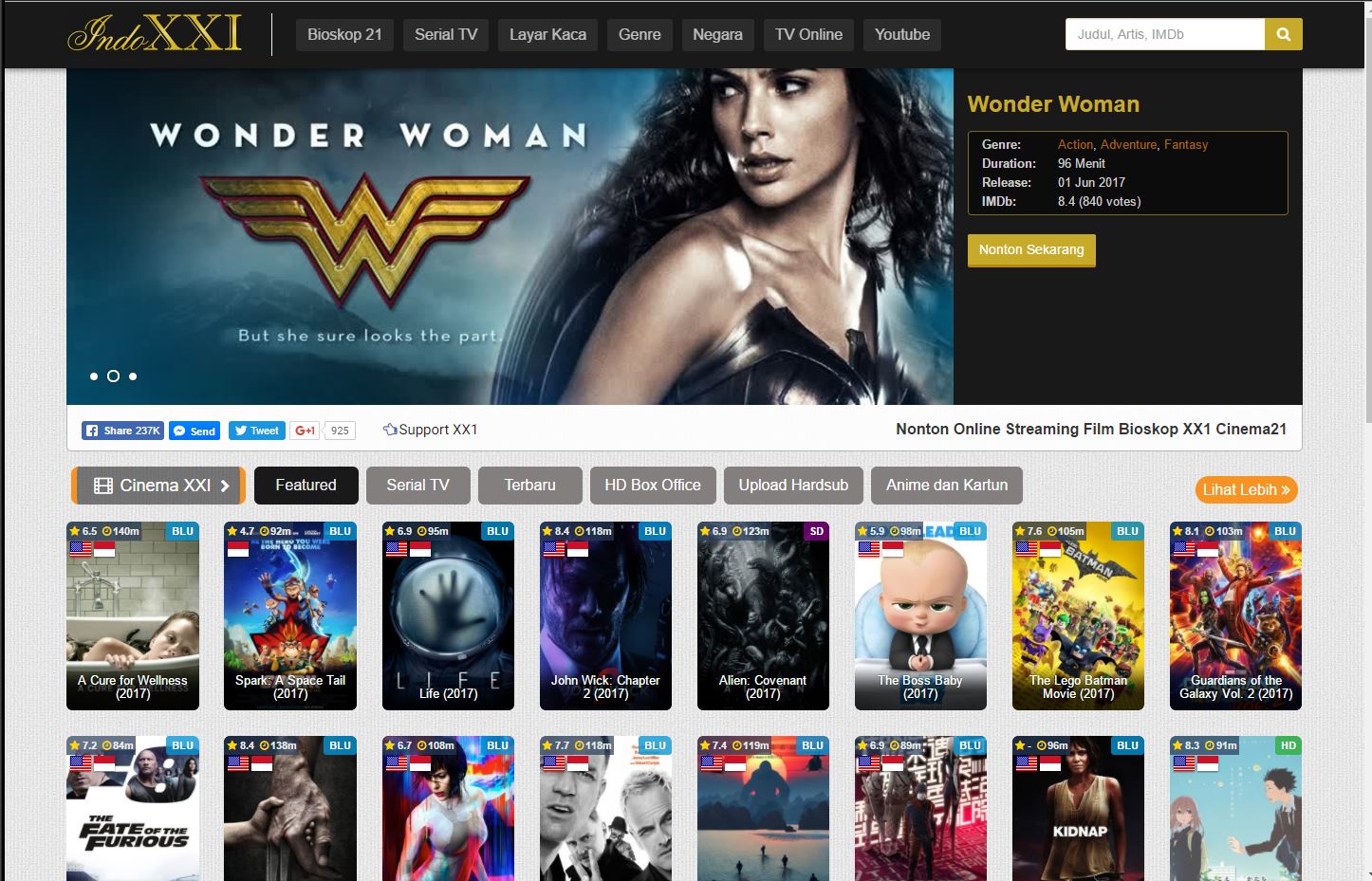 Review Web Streaming: IndoXXI