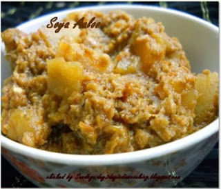 soya and potato gravy dish | healthy recipe