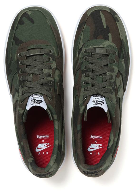THE SNEAKER ADDICT: Supreme x Nike Air Force 1 Camo Sneaker (Release Date + Official Images)
