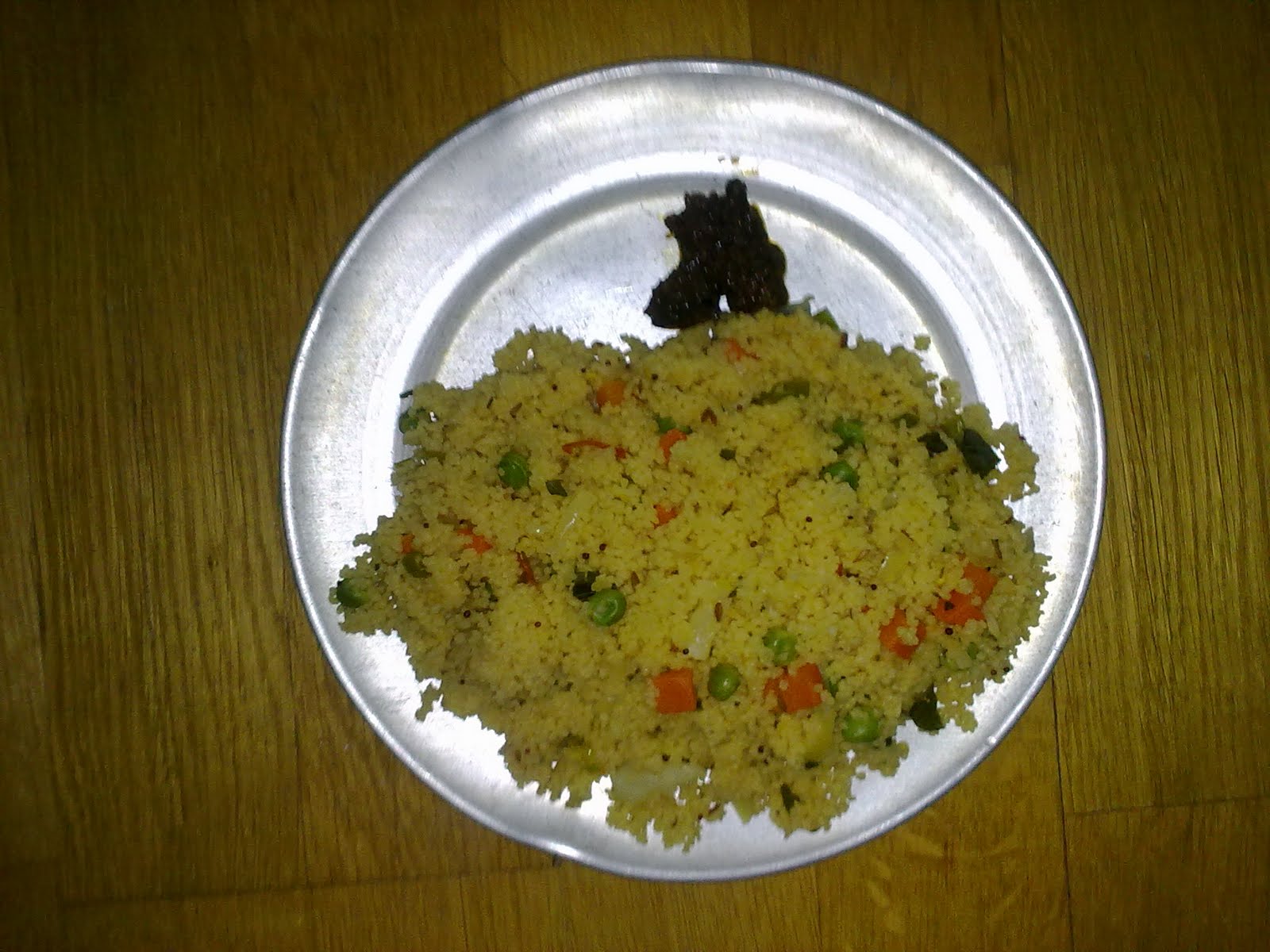 Sailaja Vantillu Couscous vegetable upma