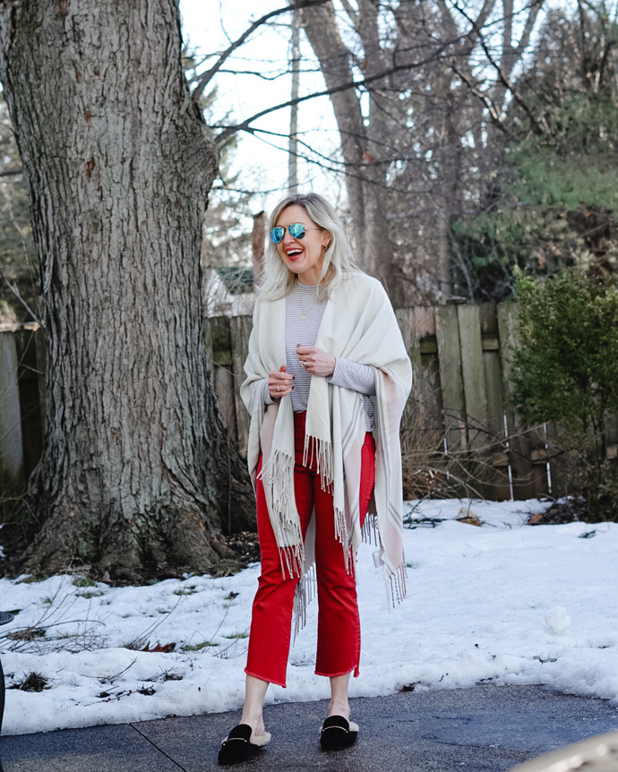 red pants outfit