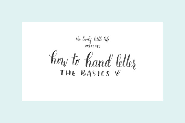 How to Hand Letter: the Basics [DIY]