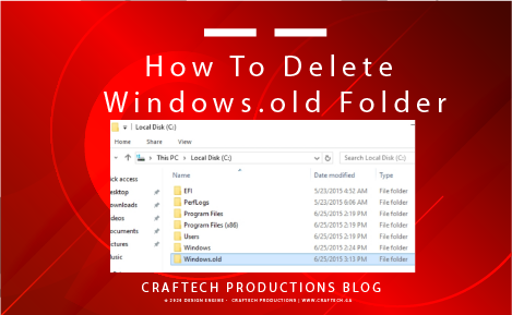 How To Delete Windows.old Folder