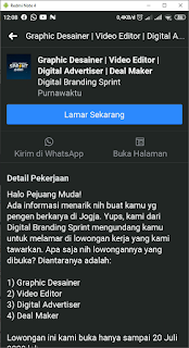 Cara Mencari Lowongan Kerja di Facebook Android