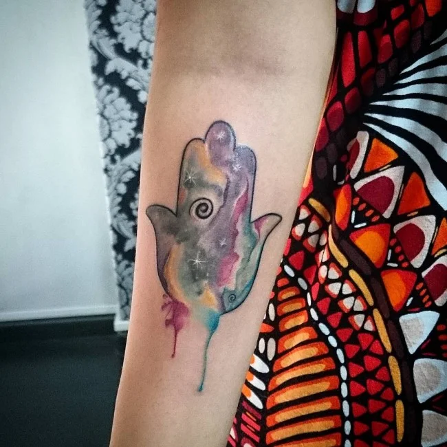 tatuaje de acuarela