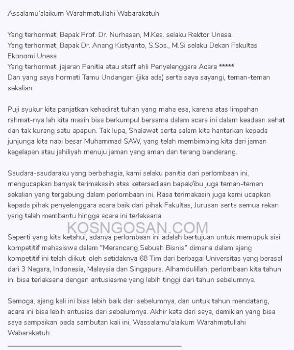 38+ Contoh Contoh Sambutan Ketua Panitia Ulang Tahun Sekolah yang baik dan benar