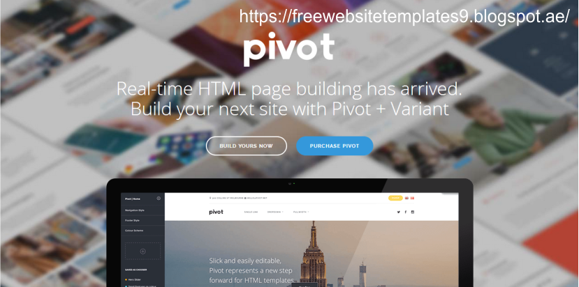 pivot multi purpose html with page builder free website pivot templates
